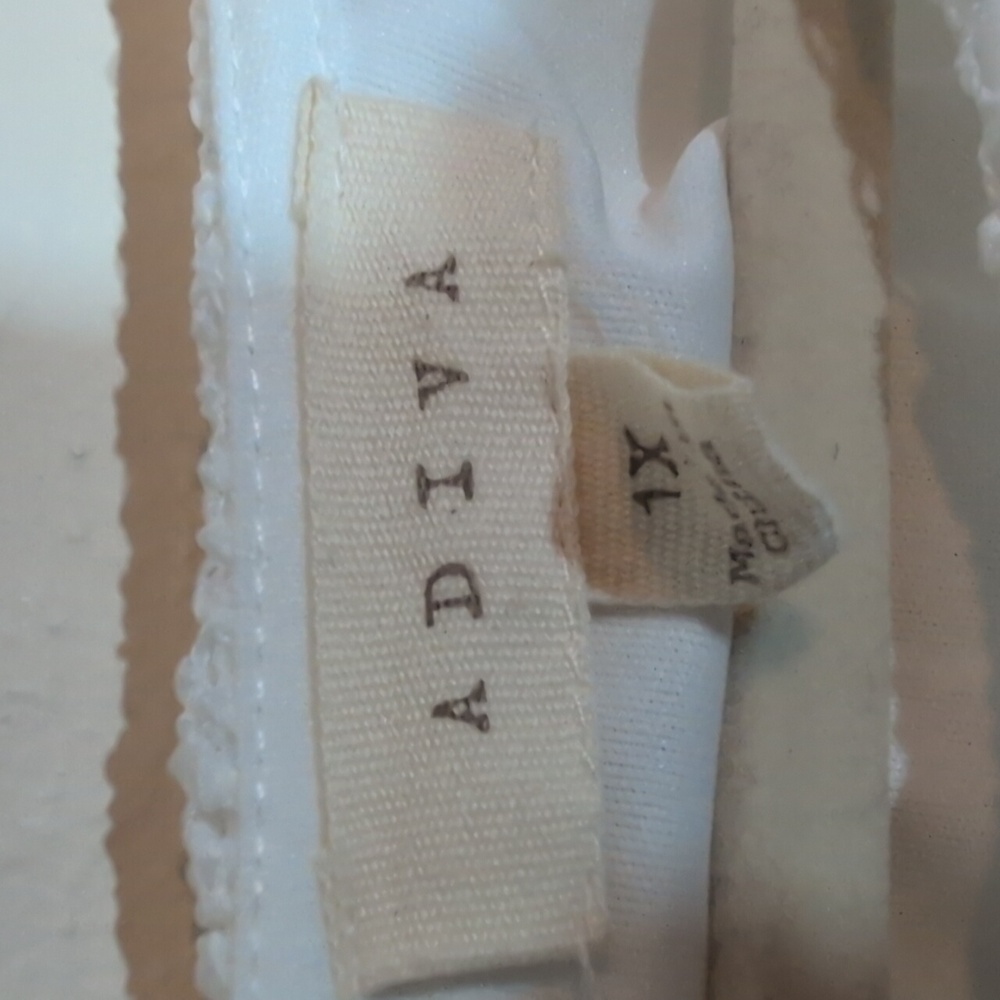 Adiva White Lace Blouse Size 1X - Picture 6 of 9